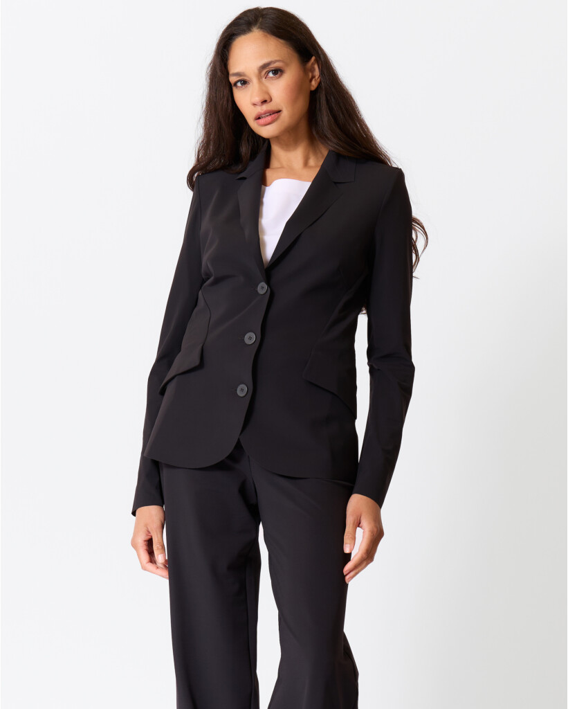 Danno Travel Jersey Blazer Diepzwart