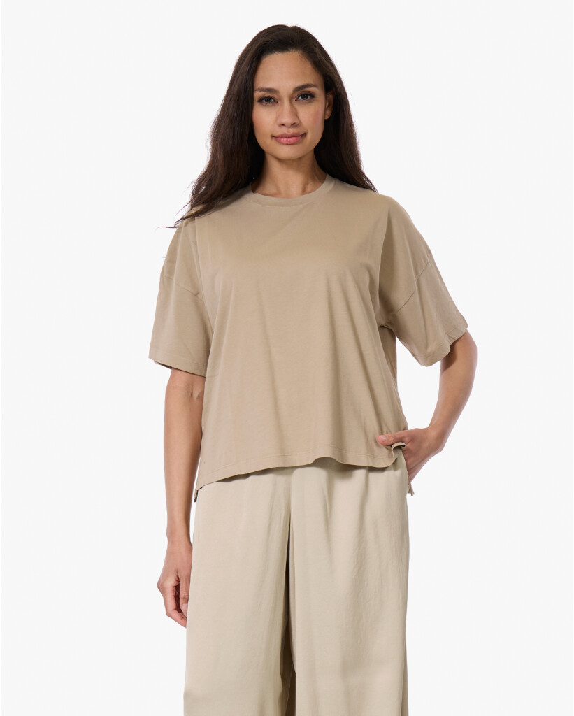Boxy T-shirt Beige