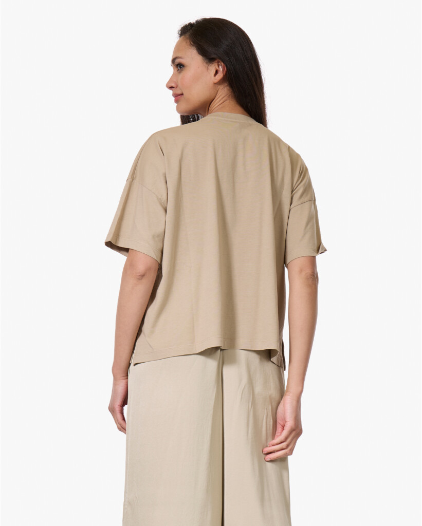 Boxy T-shirt Beige