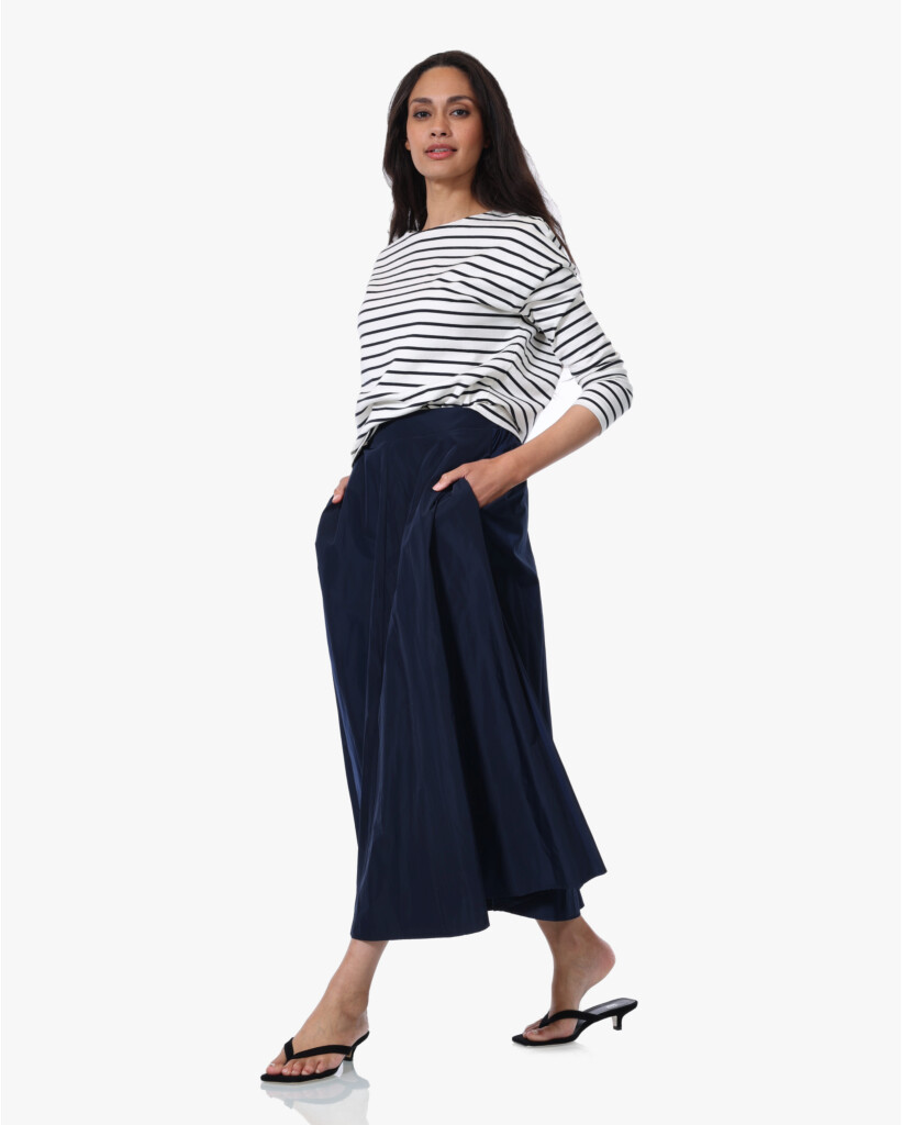 Gestreepte Longsleeve Dark Sapphire