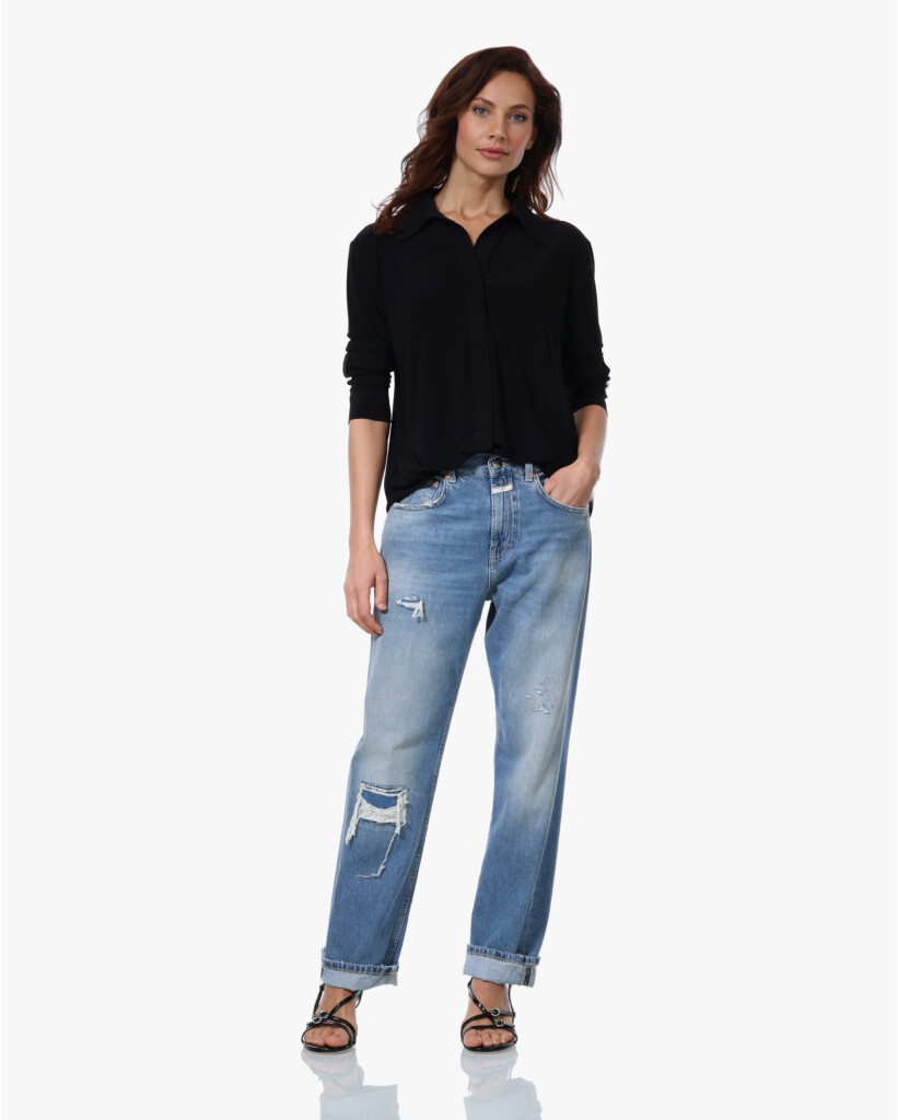 Boyfriend NK Blouse Zwart
