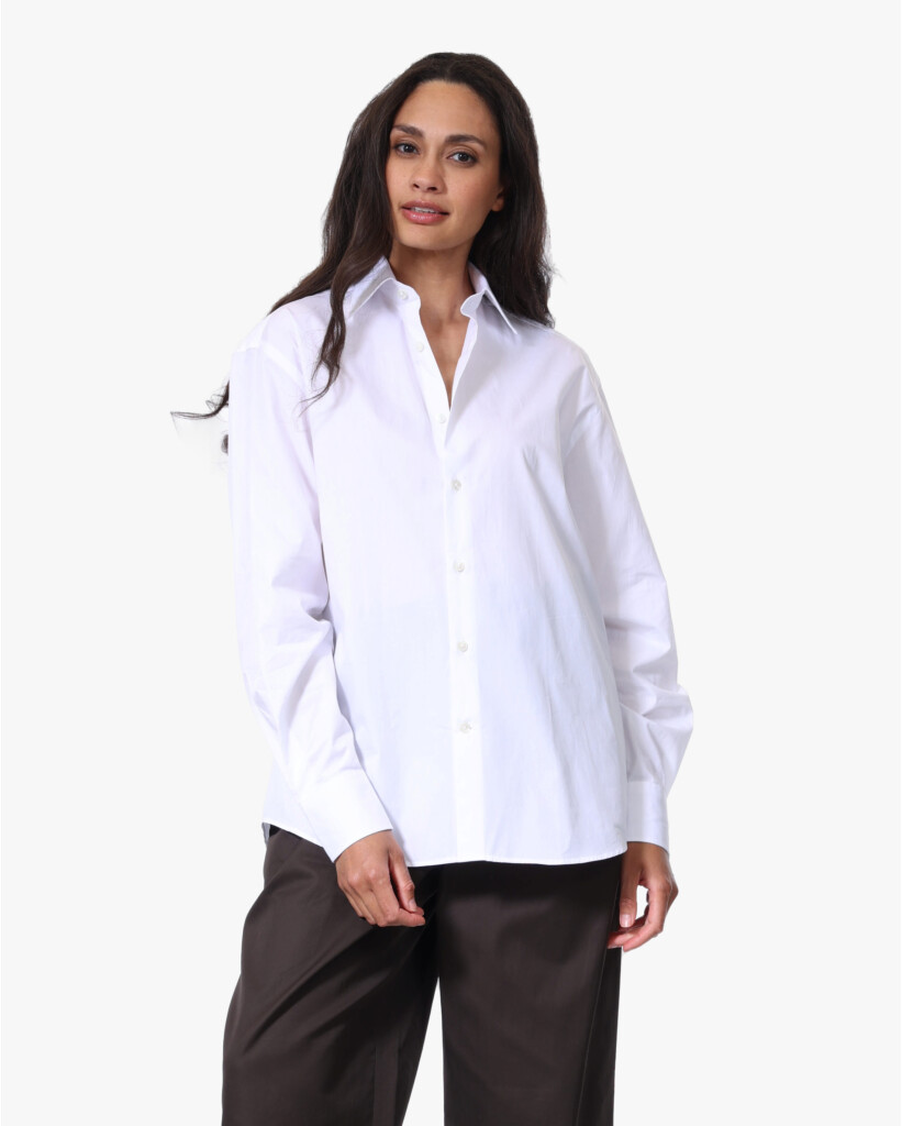 Classic Blouse Lange Mouw Wit