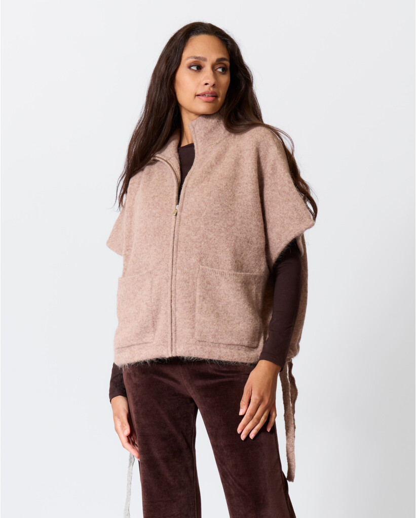 Alpacamix Vest met Strikzoom Desert