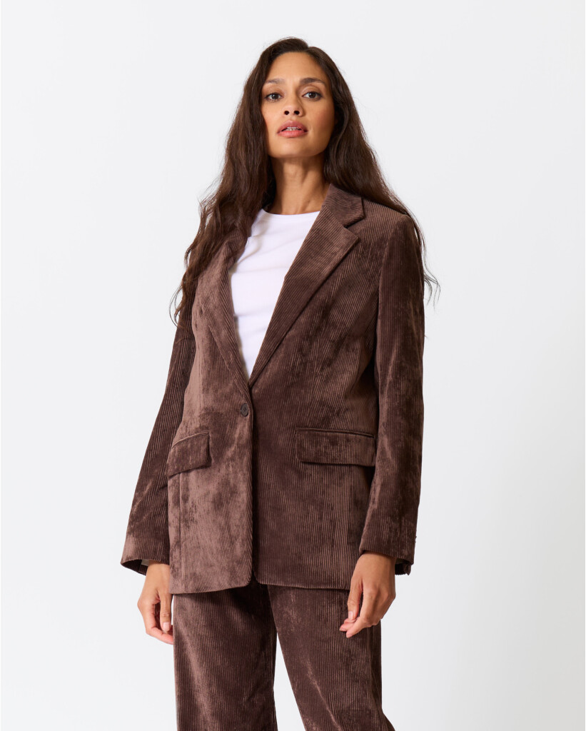 Glendale Corduroy Blazer Choco Brown