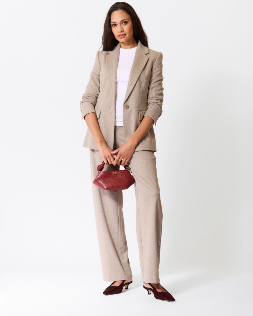 Atlin Jersey Blazer Taupe