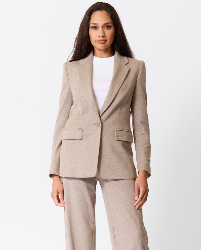 Atlin Jersey Blazer Taupe