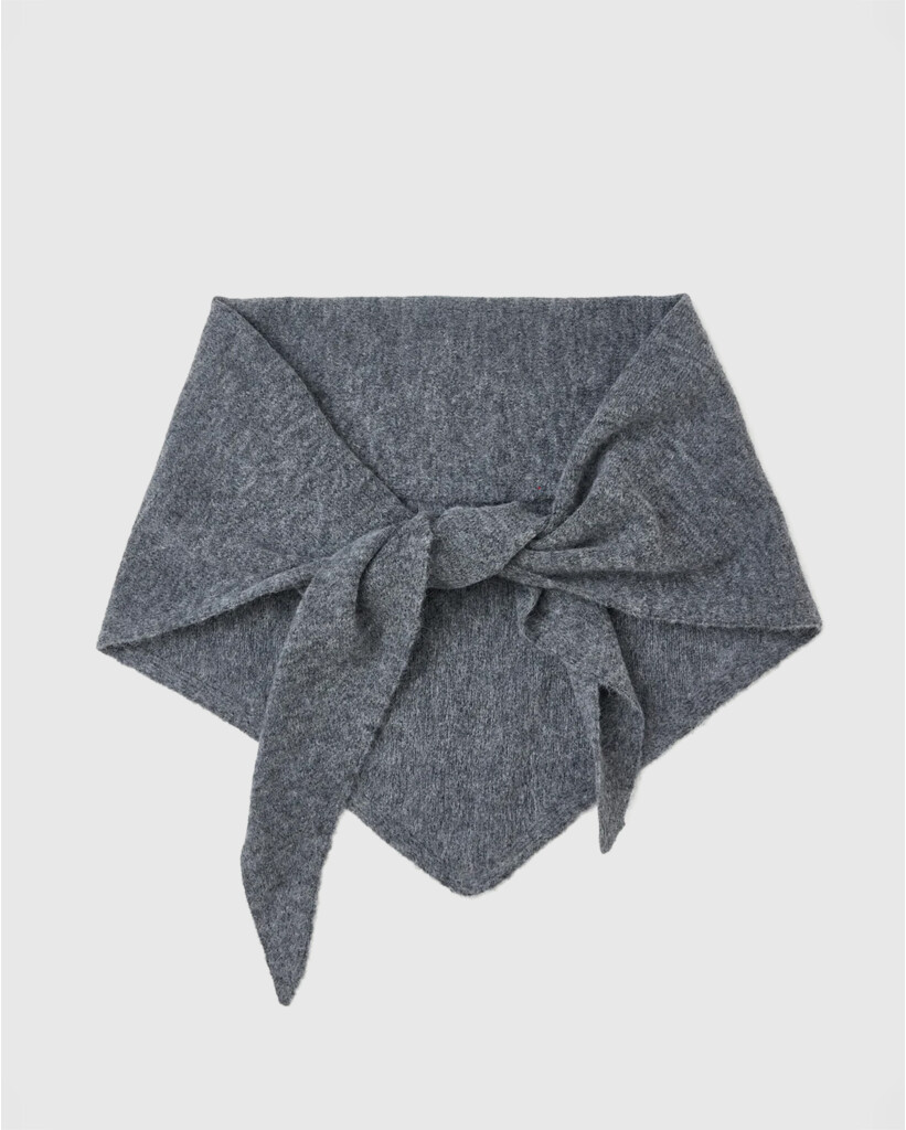 Alpaca/Wolblend Sjaal Donkergrijs
