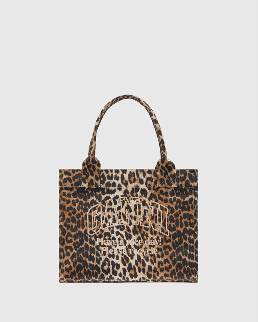 Canvas Tote Bag Leopard 