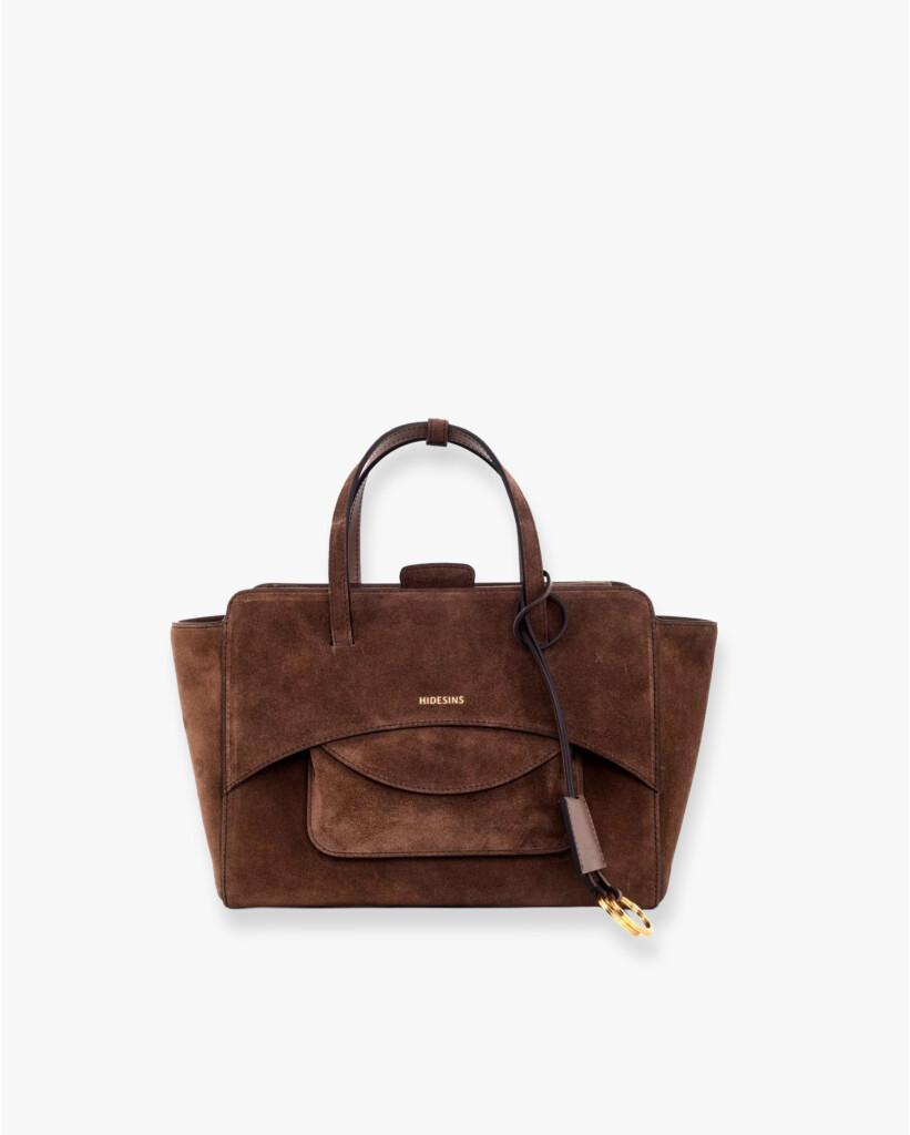 Flap M Suède Tas Chocolat