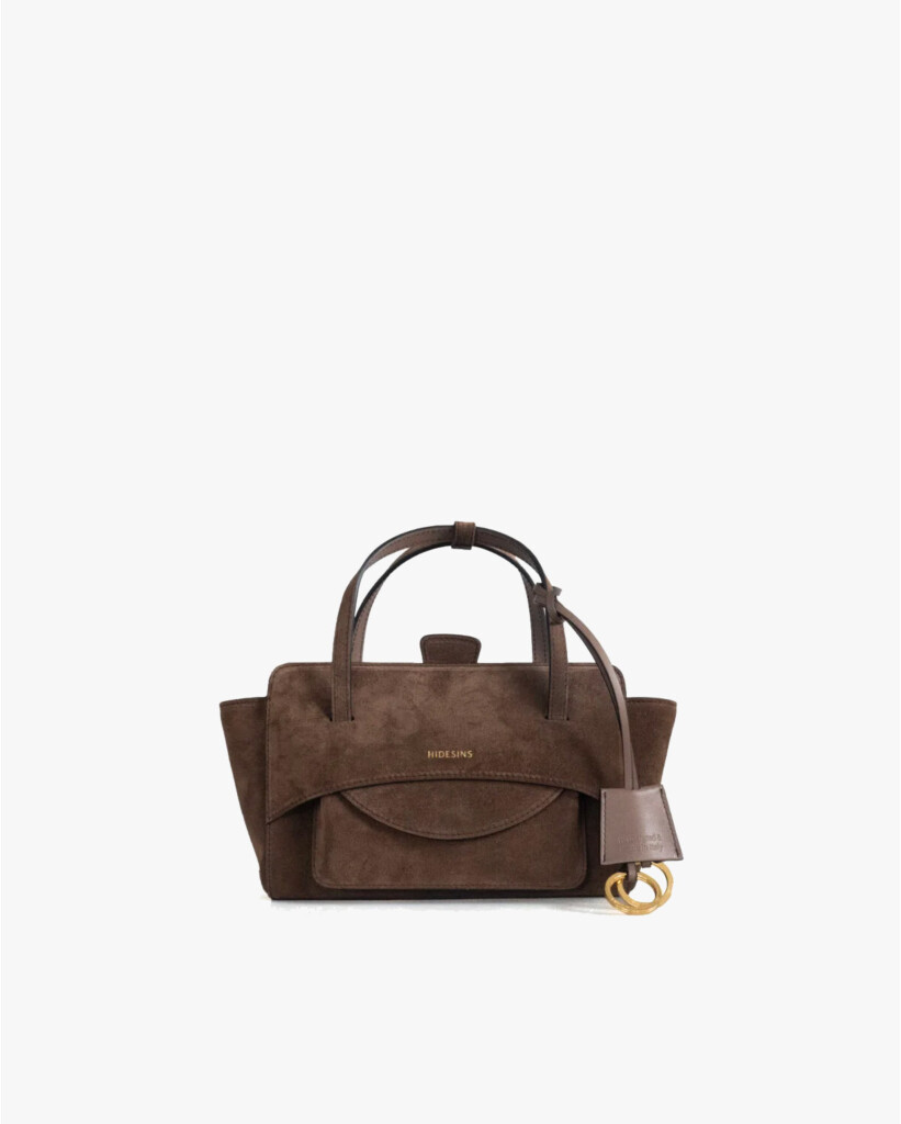 Flap S Suède Tas Chocolat
