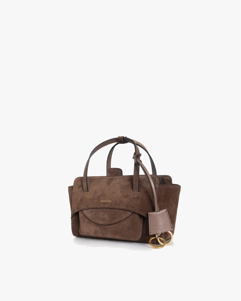 Flap S Suède Tas Chocolat