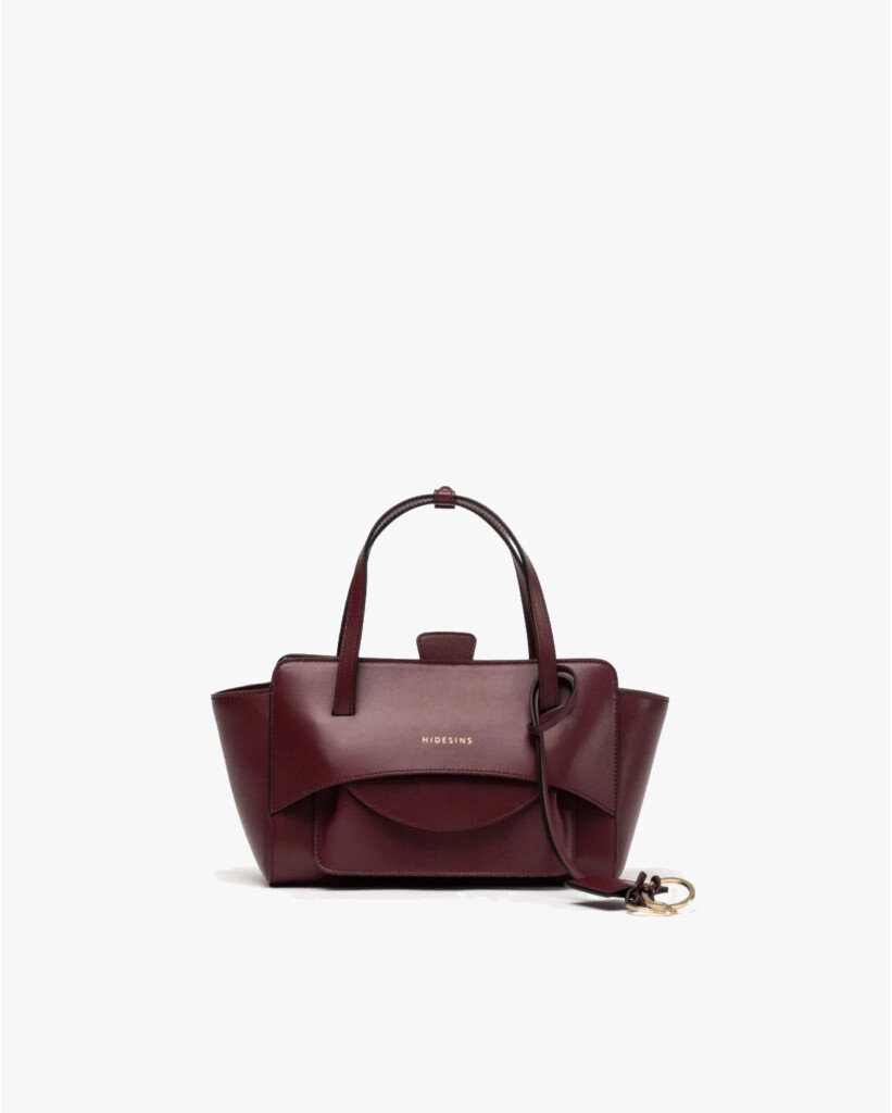 Flap S Leren Tas Wine 