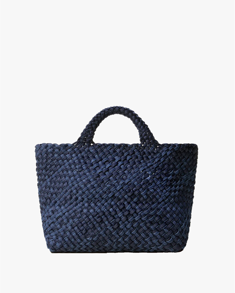 St. Barths Medium Tote Double Weave Denim