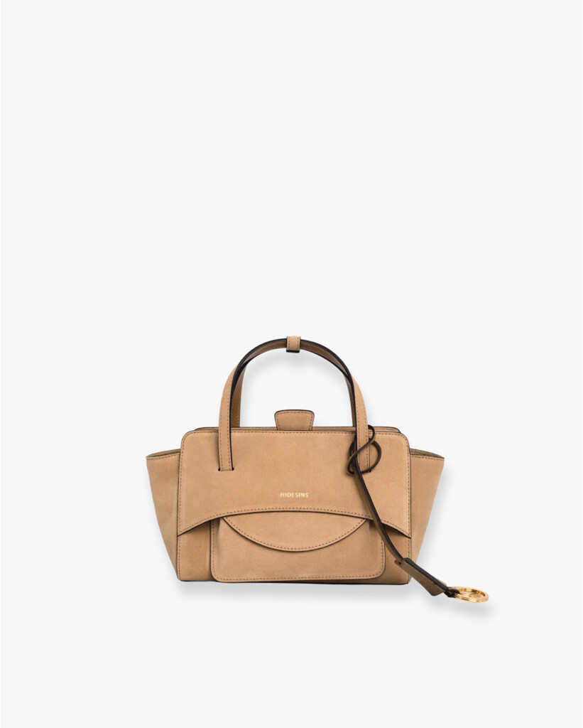 Flap S Suède Tas Camel