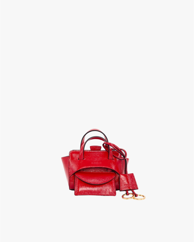 Flap XS Vergem Leren Tas Rood