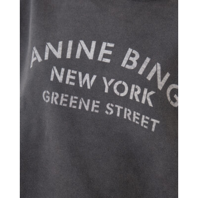 Anine Bing Miles NY sweater verwassen zwart