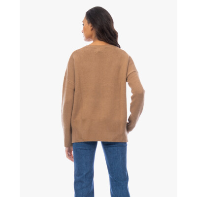 Lisa Yang Mila Kasjmier Pullover Trui Bruin
