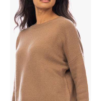 Lisa Yang Mila Kasjmier Pullover Trui Bruin