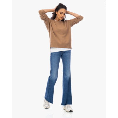 Lisa Yang Mila Kasjmier Pullover Trui Bruin
