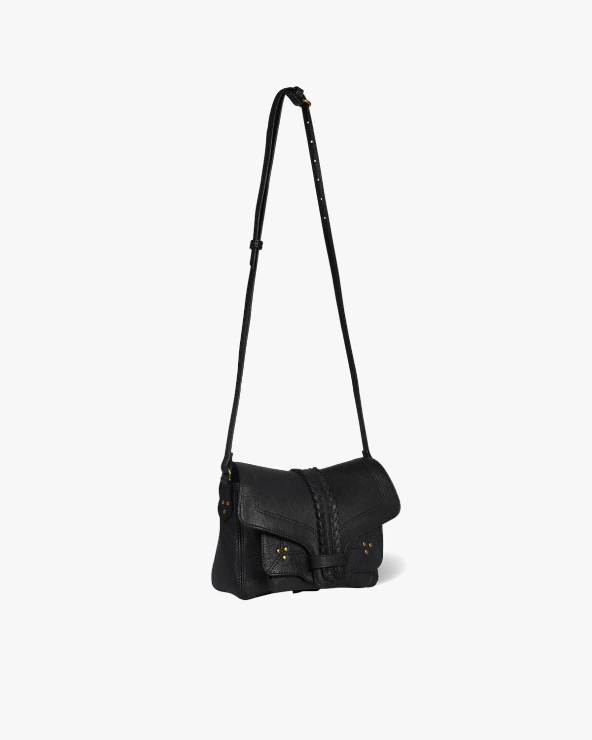 Jerome Dreyfuss Harry S Tas Noir Grainé Goatskin