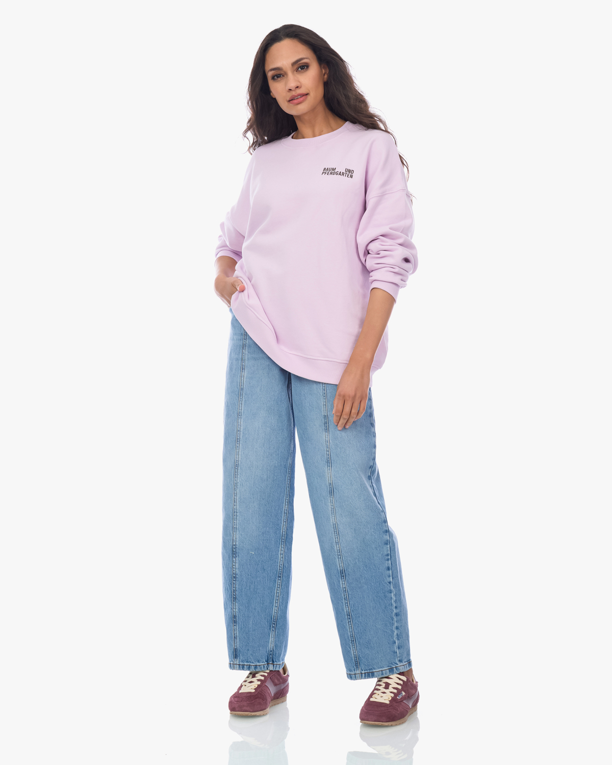 Baum und Pferdgarten Julle Oversized Crewneck Sweater Lila Paars