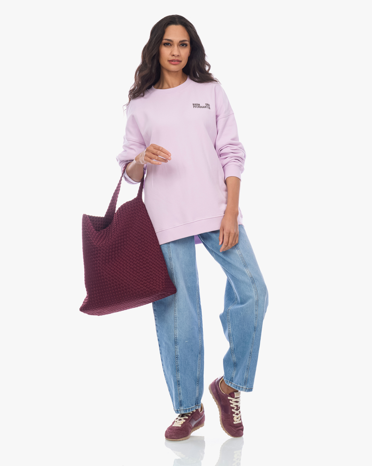 Baum und Pferdgarten Julle Oversized Crewneck Sweater Lila Paars