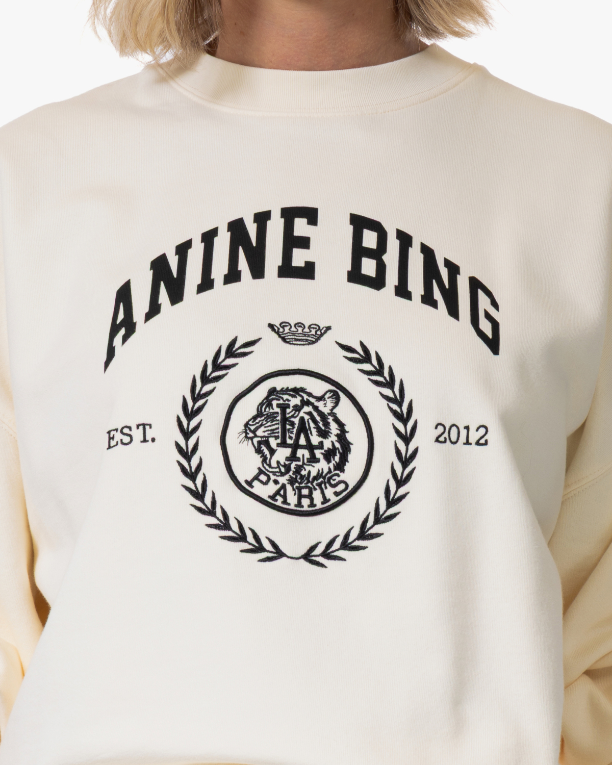 Anine Bing Miles Sweatshirt Cream