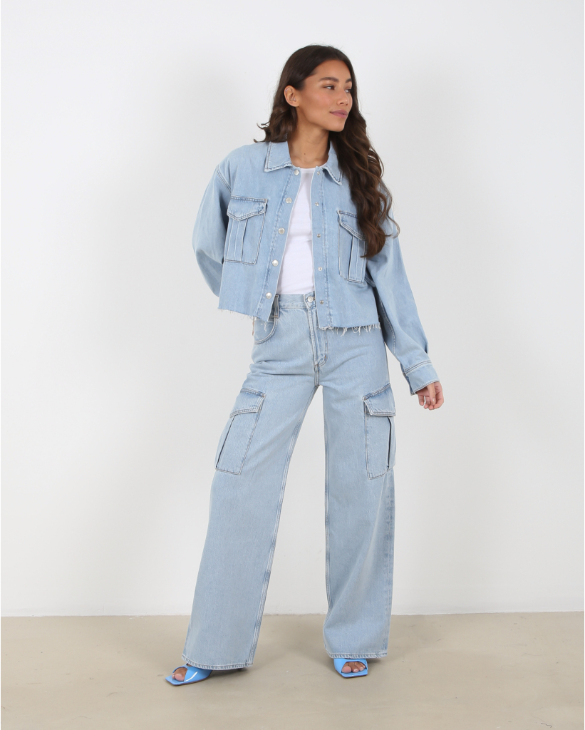 Minka Cargo Jeans Blauw 