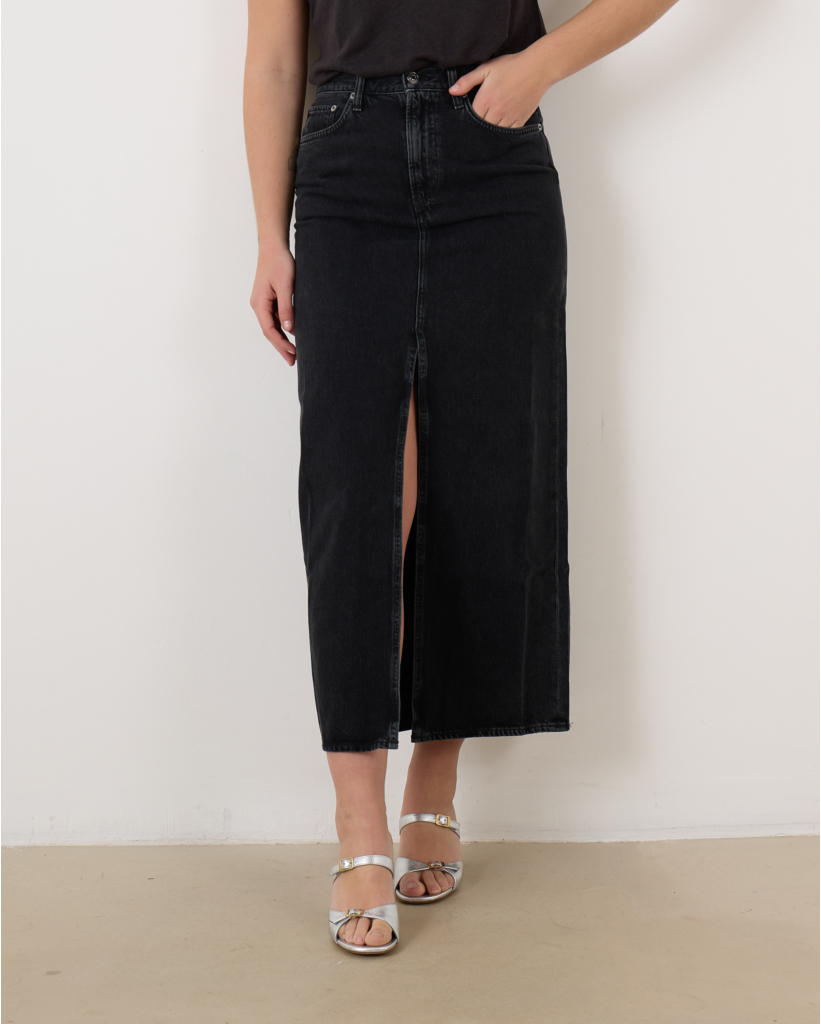 Leif Denim Maxi Rok Spider