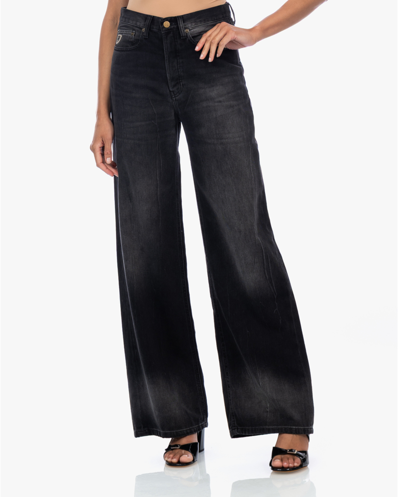 Skater Loose Wide Leg Jeans Blackstone L32