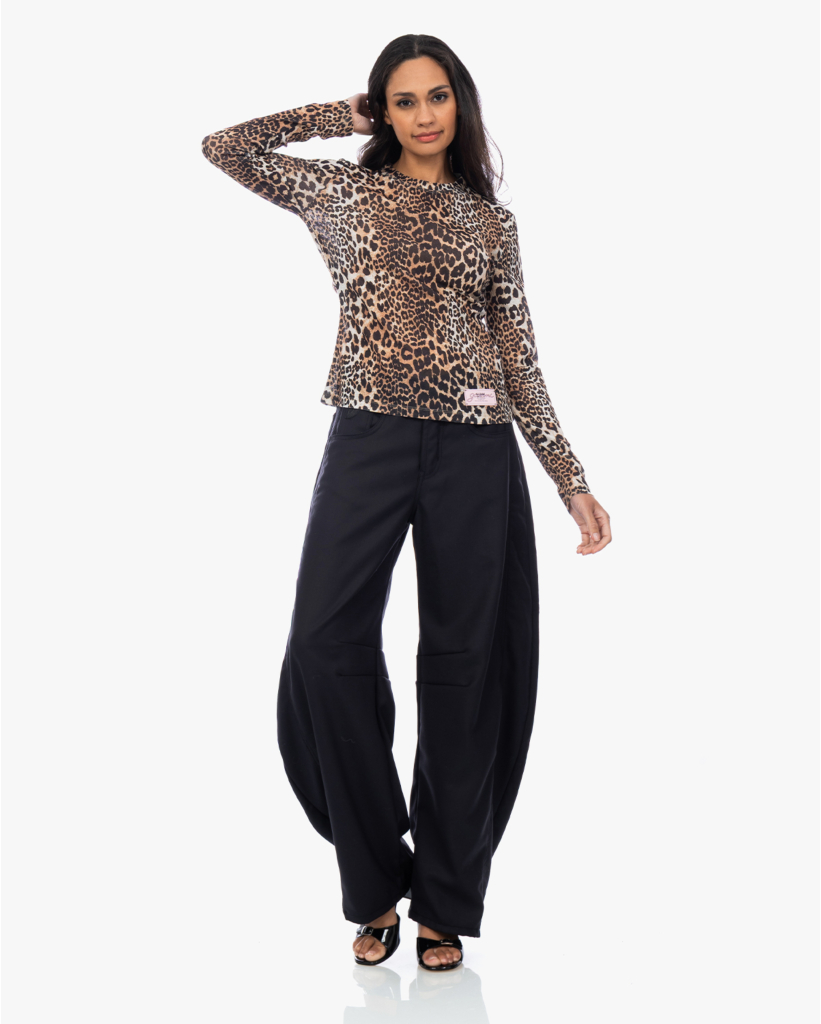 Panter Mesh Lange Mouwen