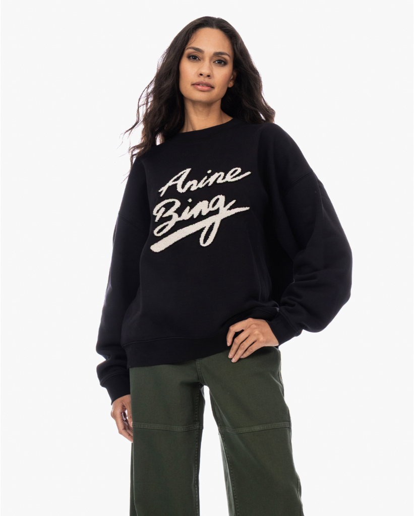 Miles Chenille Signature Sweater Zwart 