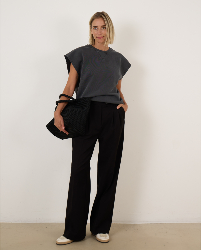 Wanda Pantalon Roble Fleece Zwart L32