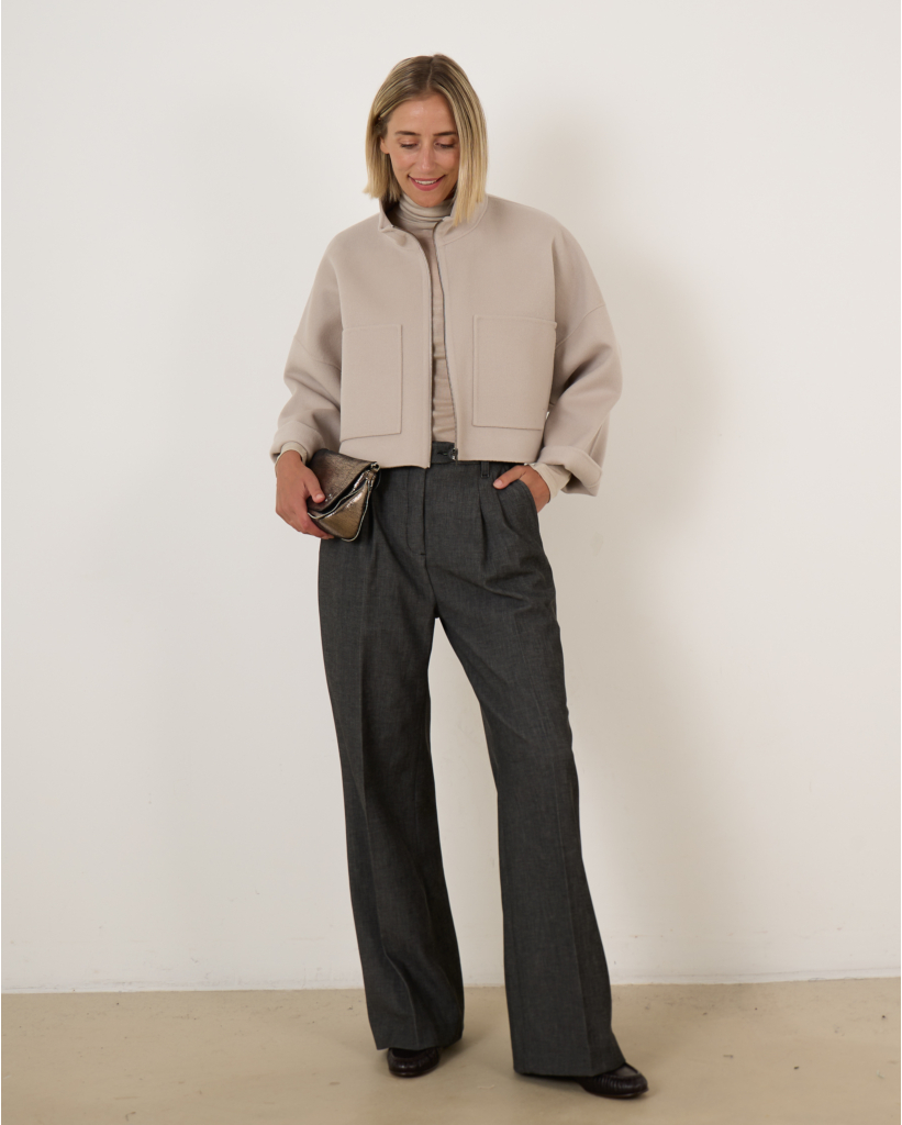 Wanda Pantalon Roble Fleece Grijs L32