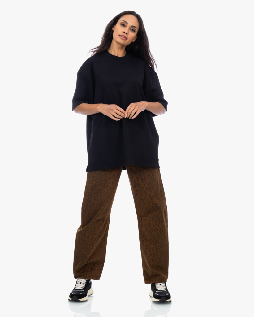 George Oversized Tee Zwart