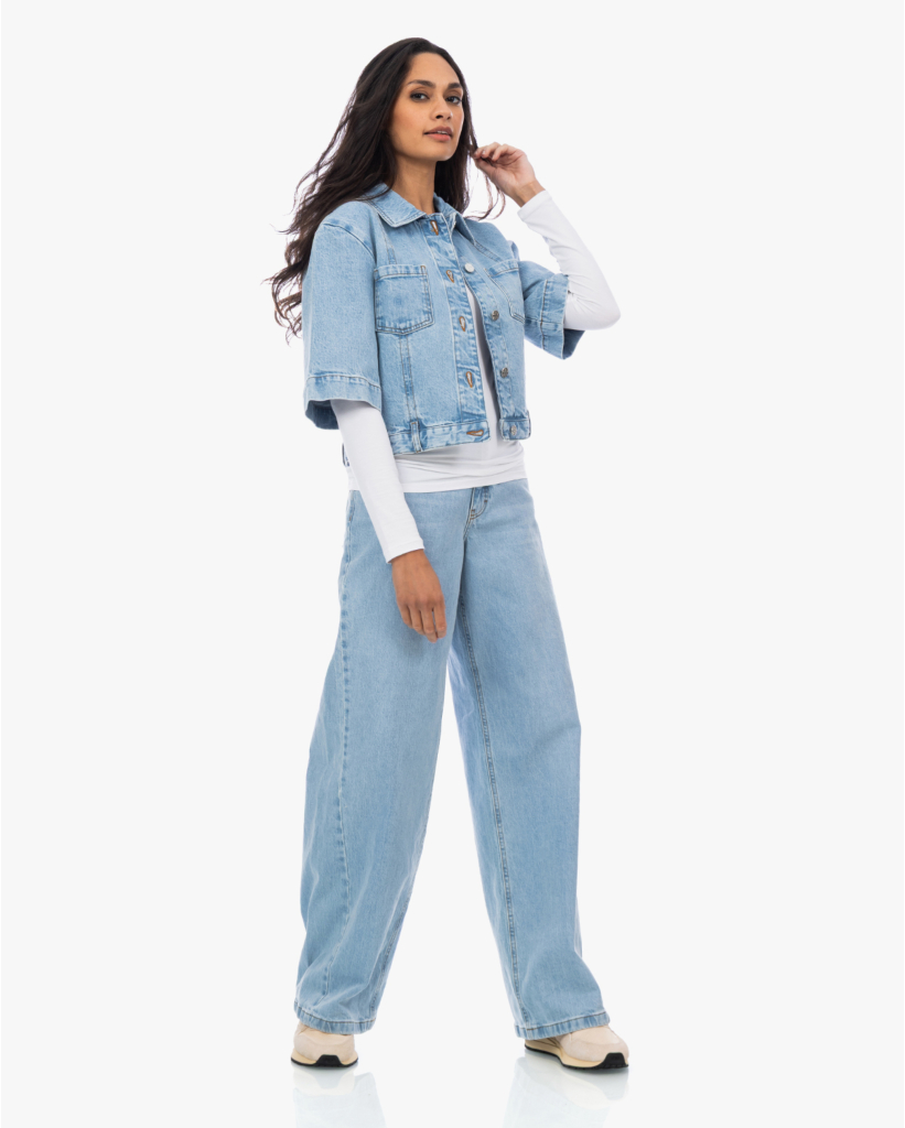 NO 05 Denim Jack Blauw 