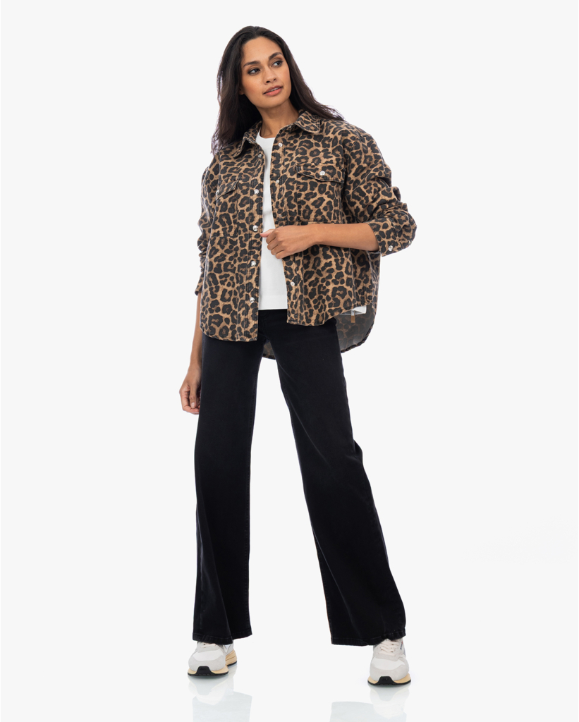 Palazzo Mid Rise Jeans Zwart L32