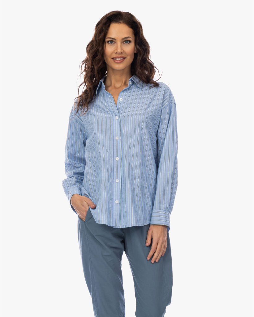 Hayven Gestreepte Blouse Blauw