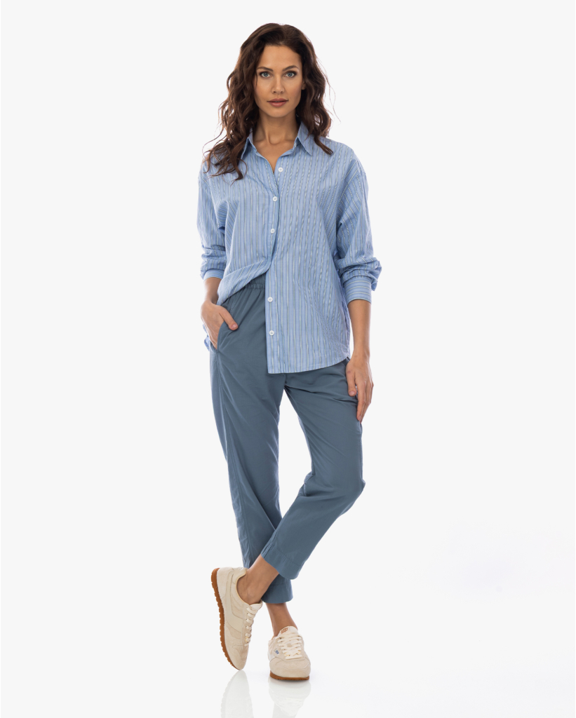 Hayven Gestreepte Blouse Blauw