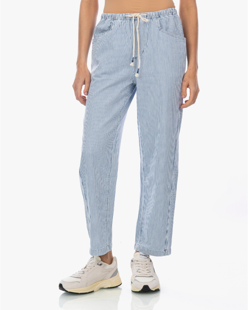 Baxter Gestreepte Pull-on Broek Blauw