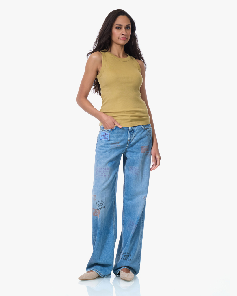 Olina Tanktop Mosterd Geel