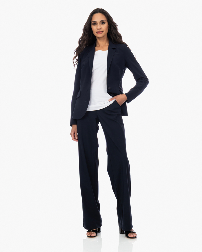 Daryo Heavy Travel High Waist Pantalon Zwartblauw
