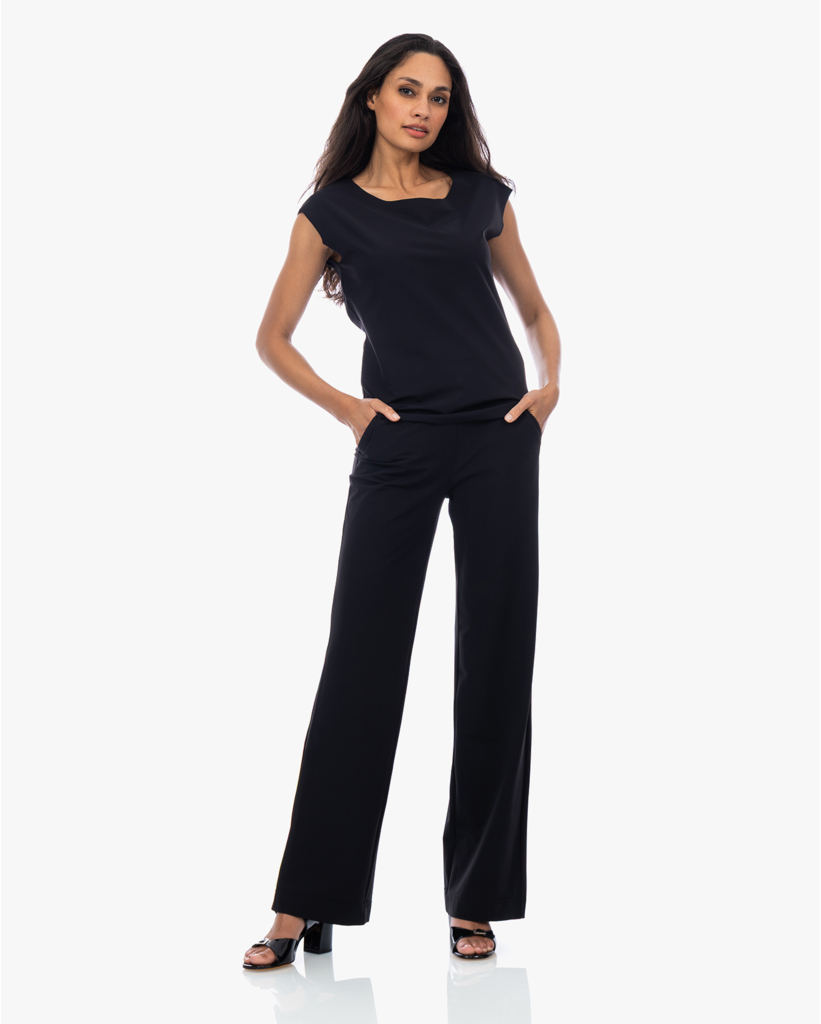 Daryo Heavy Travel High Waist Pantalon Zwart