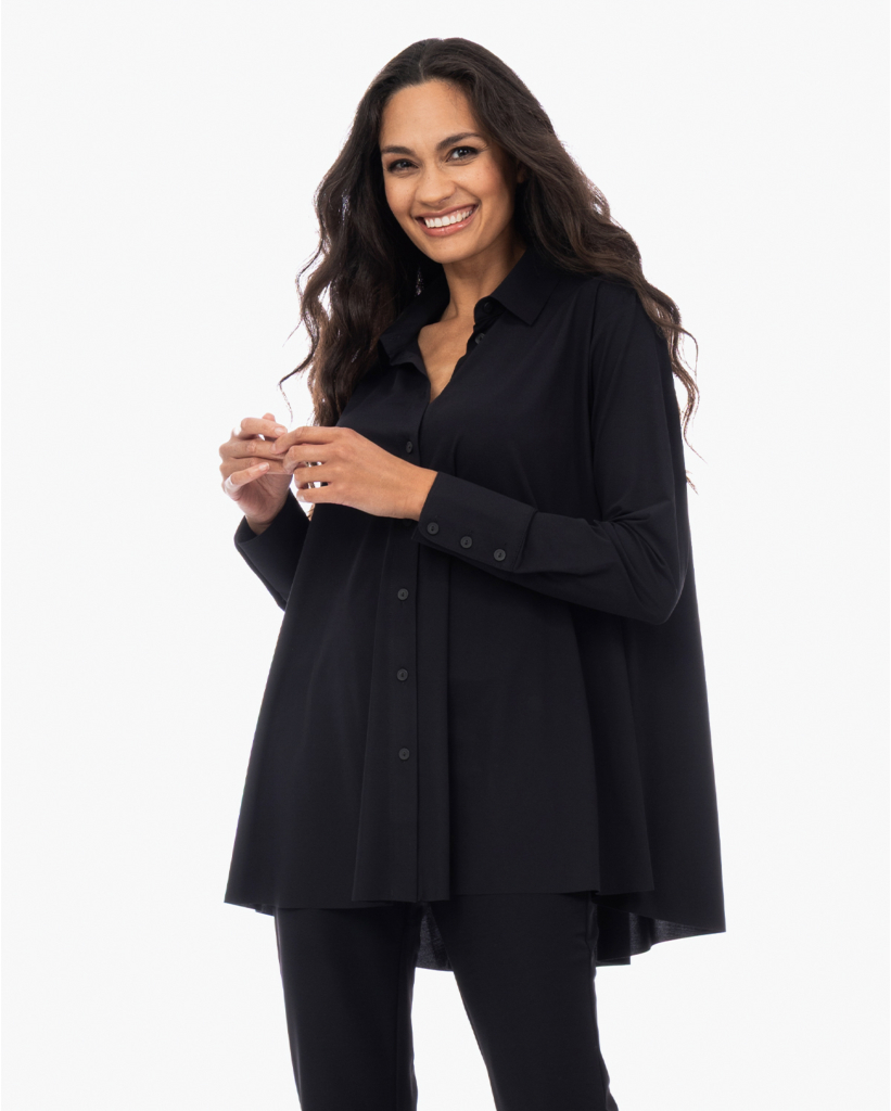 Milly Travel Jersey Blouse Zwart