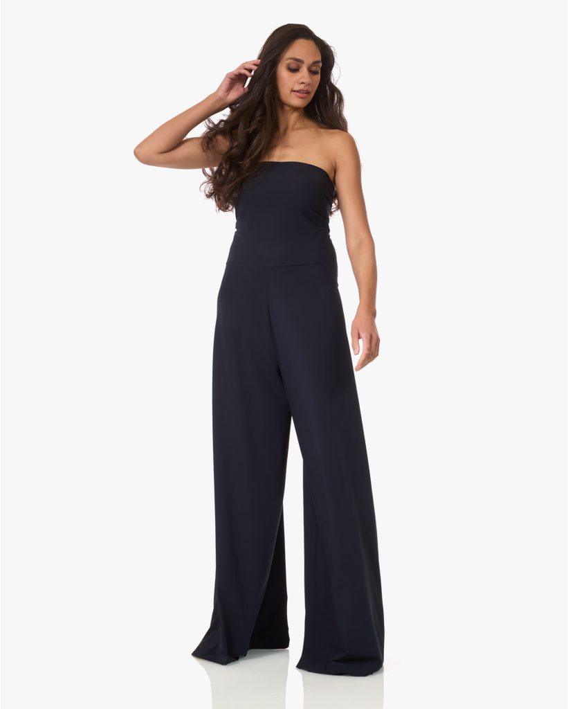 Jumpy Light Travel Jersey Jumpsuit Zwartblauw
