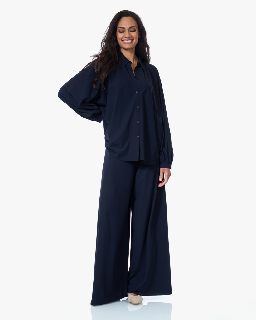 Iwai Travel Jersey Blouse Zwartblauw
