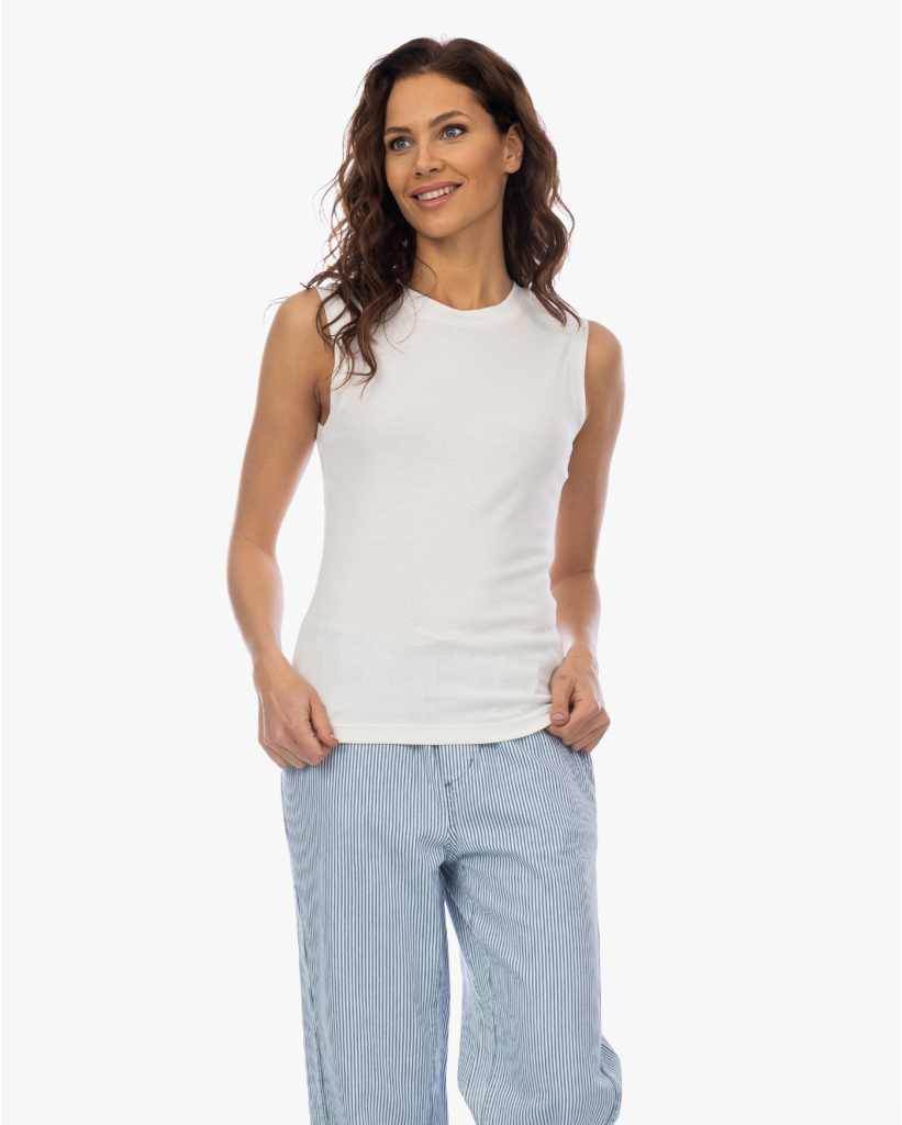 Modalmix Jersey Top Ivory