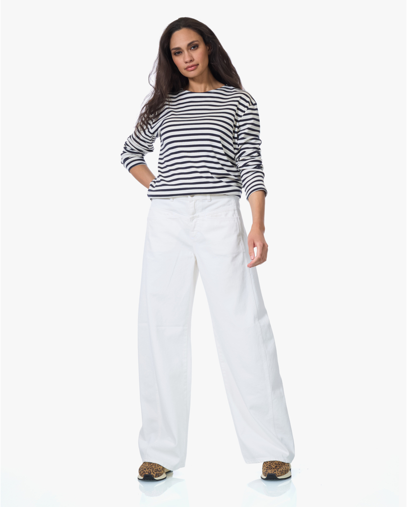 Gestreepte Longsleeve Marine