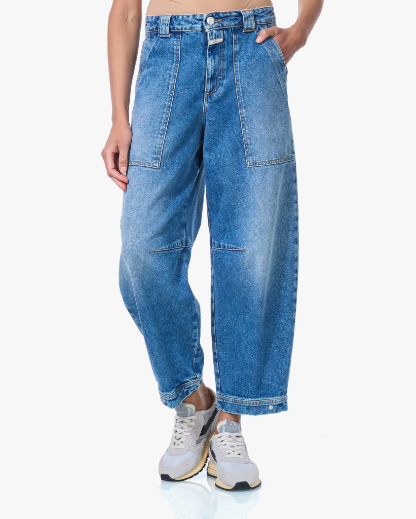 Rhannon Mid Waist Comfort Stretch Barrel Jeans