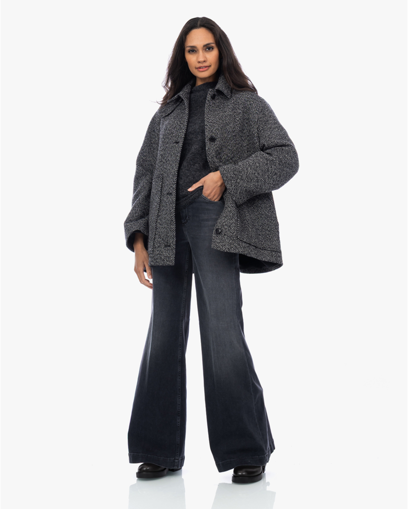 Glow Up Wide Leg Jeans Grijs